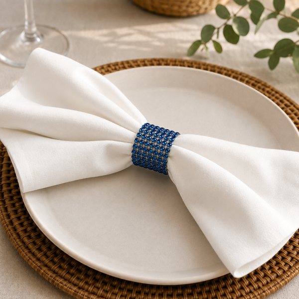 Rhinestone napkin buckles (10-pack)