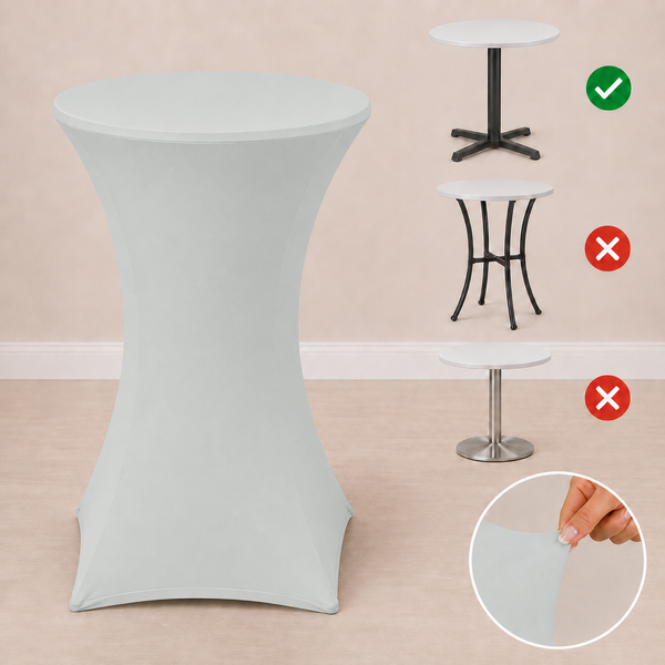 24'' x 42'' spandex cocktail tablecloth