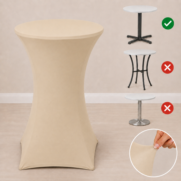 24'' x 42'' spandex cocktail tablecloth