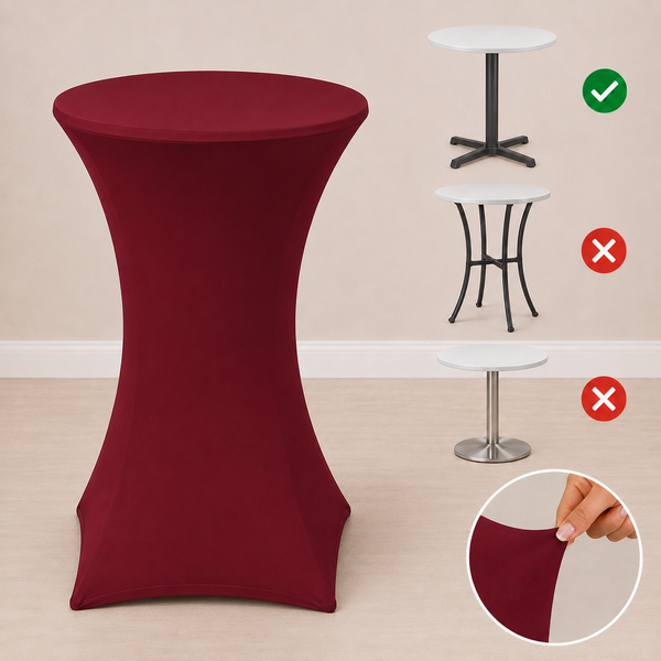 24'' x 42'' spandex cocktail tablecloth