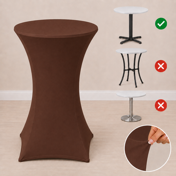 30'' x 42'' spandex cocktail tablecloth