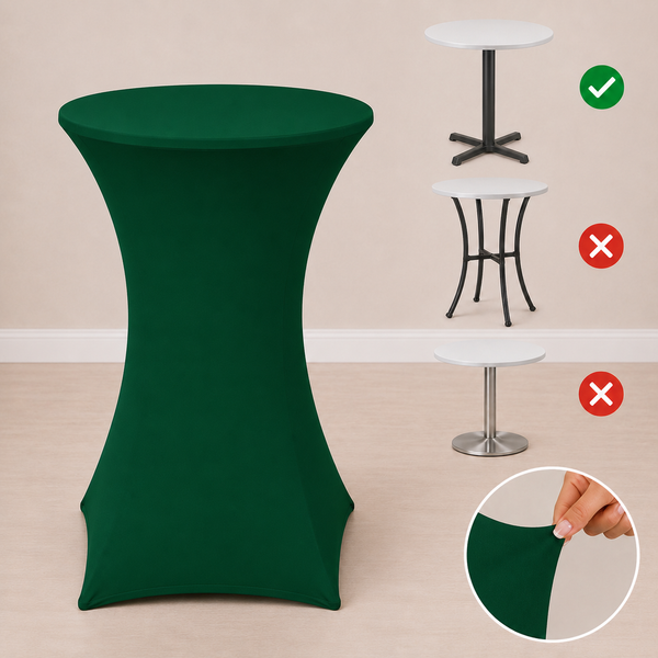 24'' x 42'' spandex cocktail tablecloth