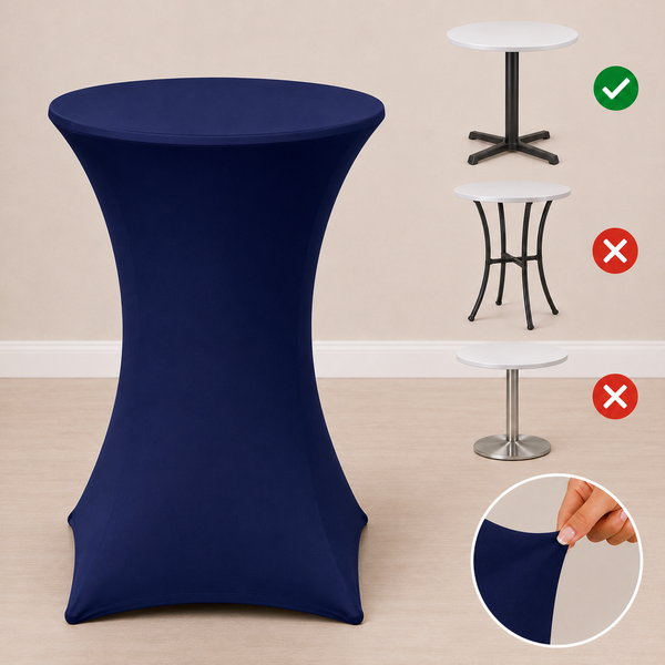 30'' x 42'' spandex cocktail tablecloth