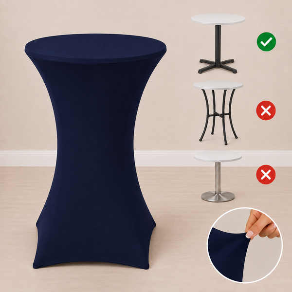 24'' x 42'' spandex cocktail tablecloth