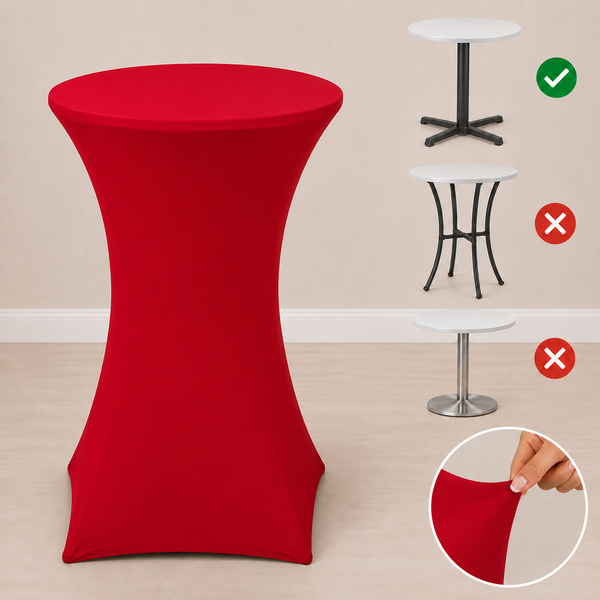 24'' x 42'' spandex cocktail tablecloth