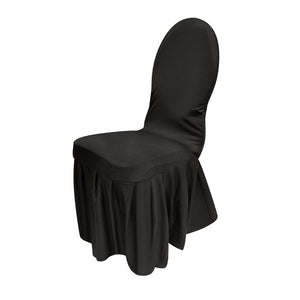 Spandex skirted banquet chair cover