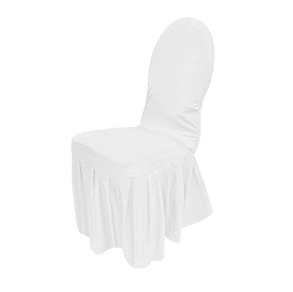 Spandex skirted banquet chair cover