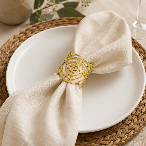 Metal napkin ring, style 1 (10-pack)