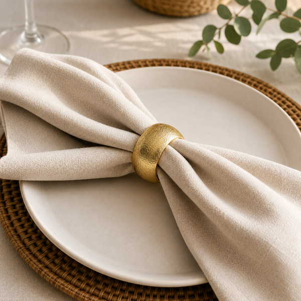 Metal napkin ring, style 3 (10-pack)