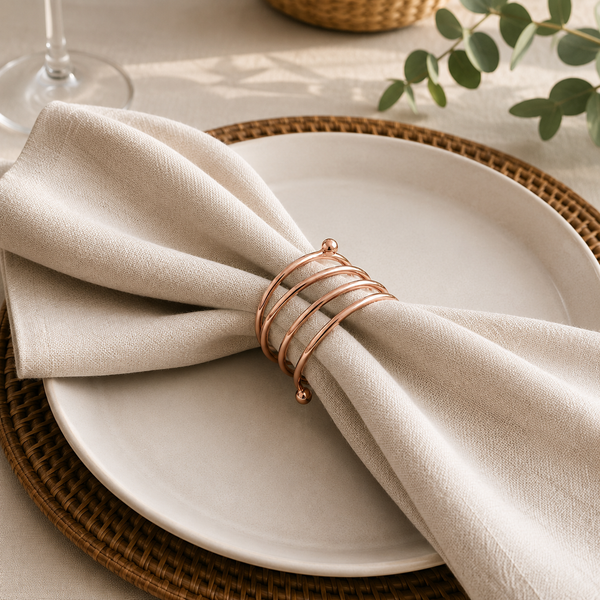 Metal napkin ring, style 4 (10-pack)