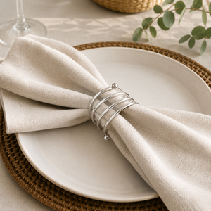 Metal napkin ring, style 4 (10-pack)