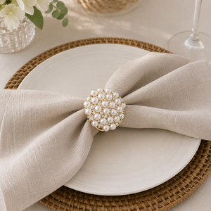 Metal napkin ring, style 5 (per dozen)