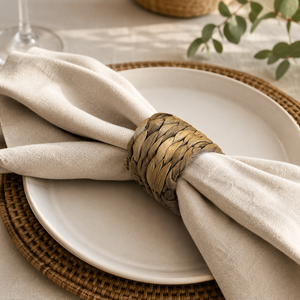 Rattan napkin ring, style 8 (per dozen)