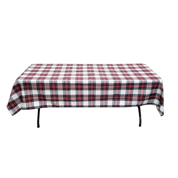 58'' x 94'' tartan tablecloth