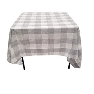 70'' x 70'' checkered tablecloth