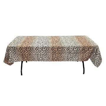 58'' x 94'' tablecloth (leopard pattern)