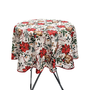 70'' round tablecloth (xmas 3 pattern)