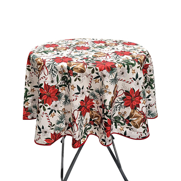 70'' round tablecloth (xmas 3 pattern)