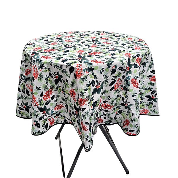70'' round tablecloth (xmas 4 pattern)