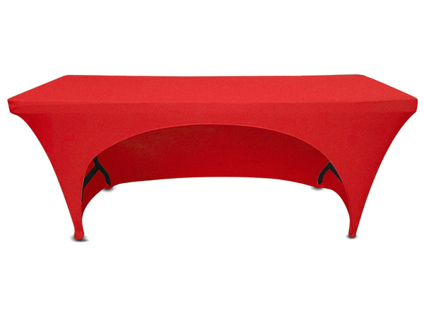 6' spandex open back tablecloth
