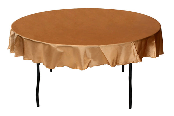 80'' round satin tablecloth