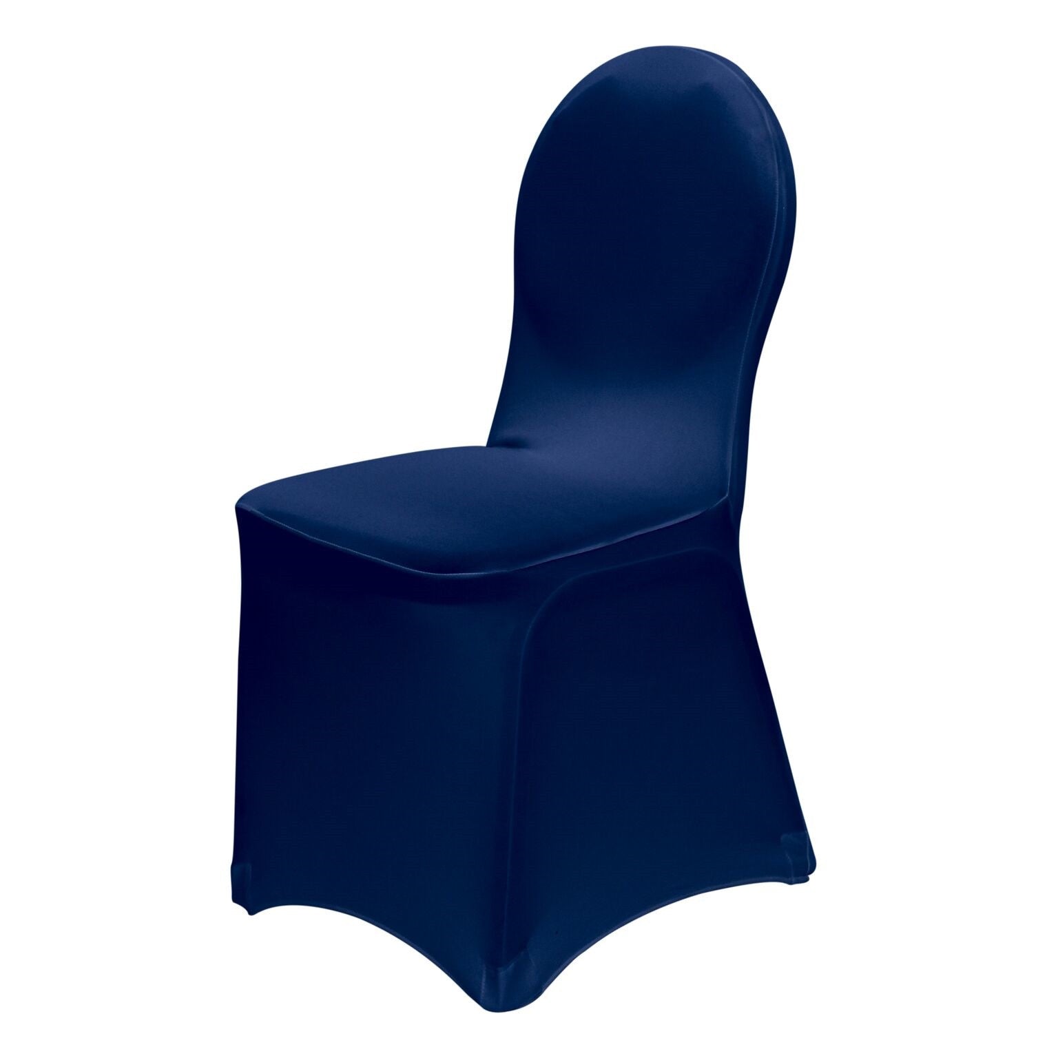 Navy Blue skirt spandex BANQUET chair covers wholesale