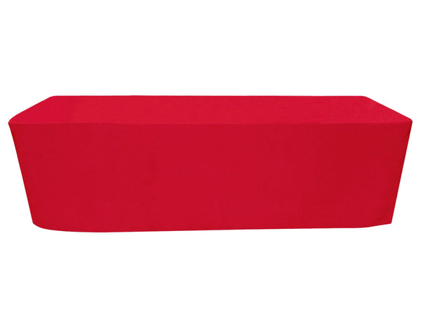 8' fitted regular fabric tablecloth