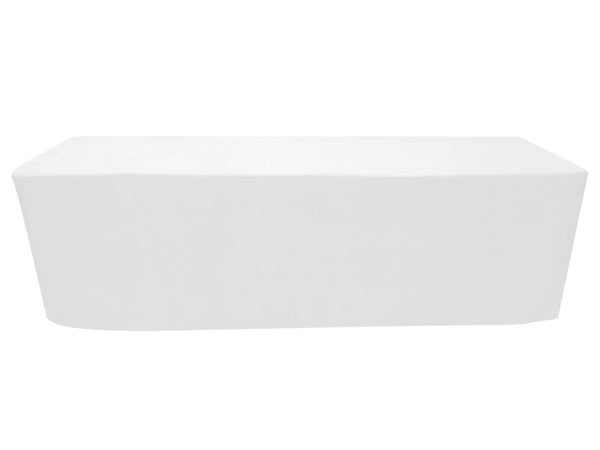 8' fitted regular fabric tablecloth