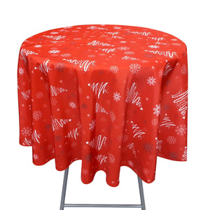 70'' round tablecloth (xmas pattern)