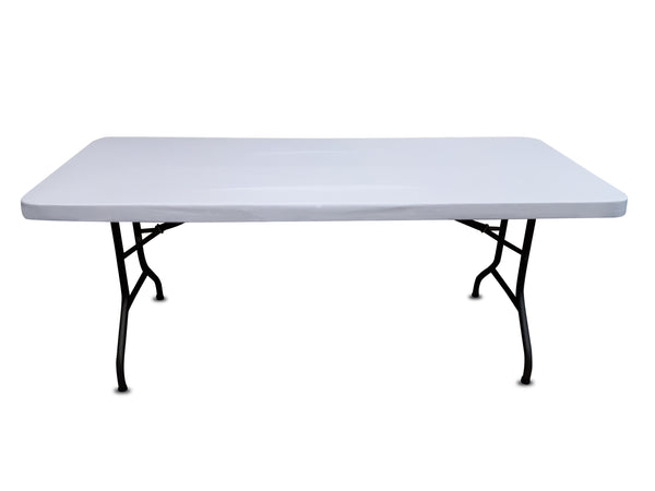 6-ft rectangular spandex table topper (tablecloth)
